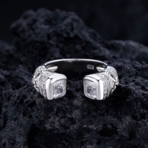 Cubic Zirconia Geometric Luxury Band Ring