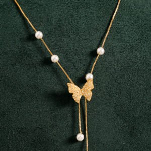 Butterfly Dream Imitation Pearl Necklace