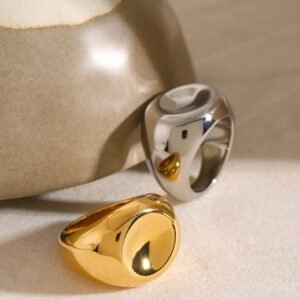 Urban Geometric Hip Hop Band Ring