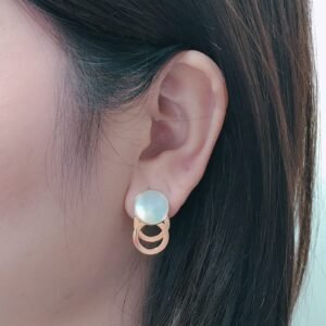 Shell Cone Minimalist Stud Earring