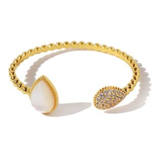 Classic Cubic Zirconia Cuff Bangle