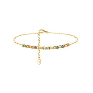 Geometric Minimalist Sterling Silver Anklet