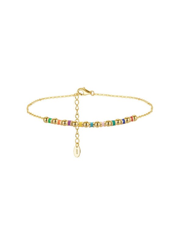 Geometric Minimalist Sterling Silver Anklet