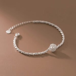 Elegant Geometric Minimalist Link Bracelet