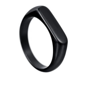 Geometric Hip Hop Titanium Steel Band Ring