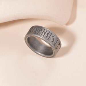 Geometric Hip Hop Titanium Steel Band Ring