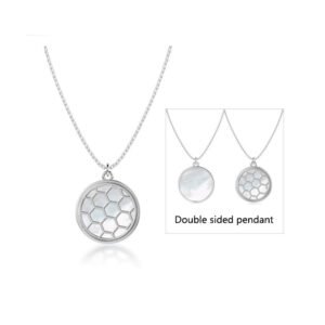 Shell Geometric Minimalist Silver Necklace