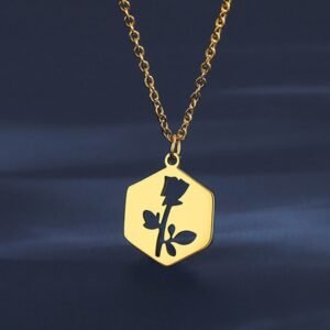 Durable Geometric Titanium Necklace