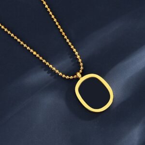 Hollow Geometric Minimalist Beaded Chain