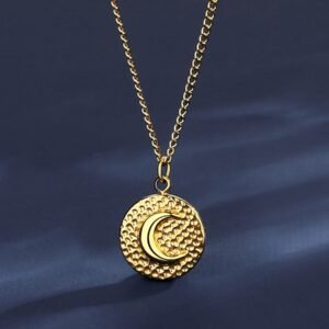 Moon Minimalist Stainless Steel Necklace